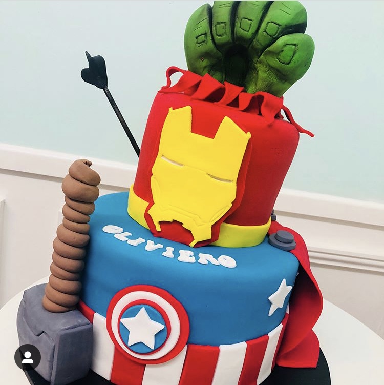 2-tier-marvel-avengers-cake (2) - Bakealous
