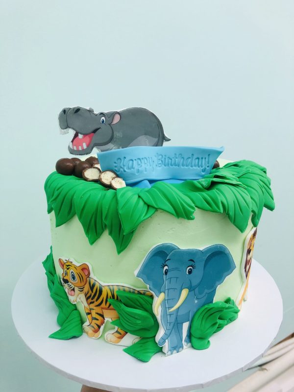 baby jungle cake