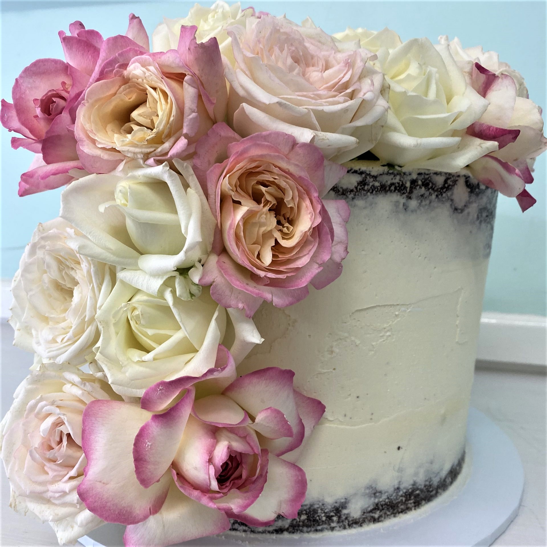 Naked Rose Cake The Cupcake Princess