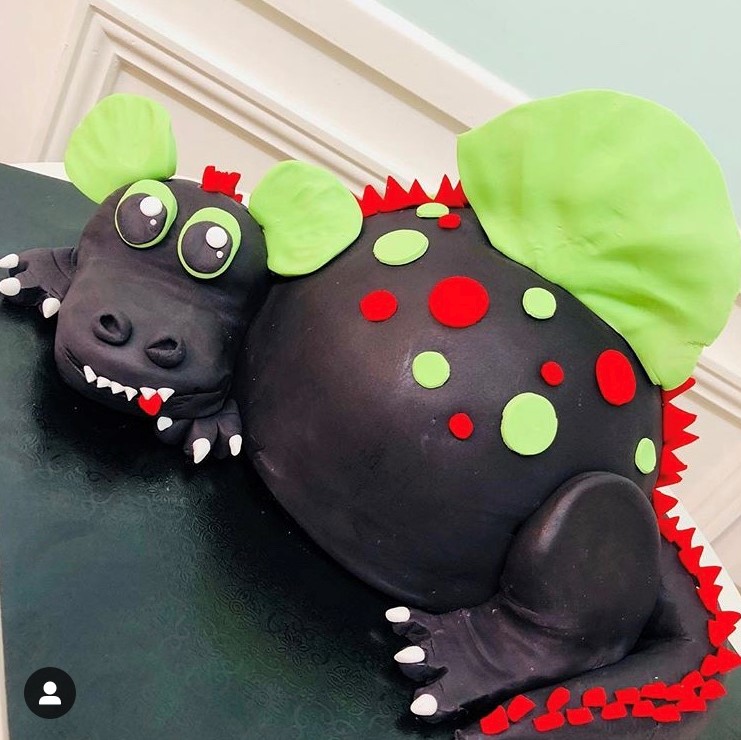 Toothless Dinosaur Cake