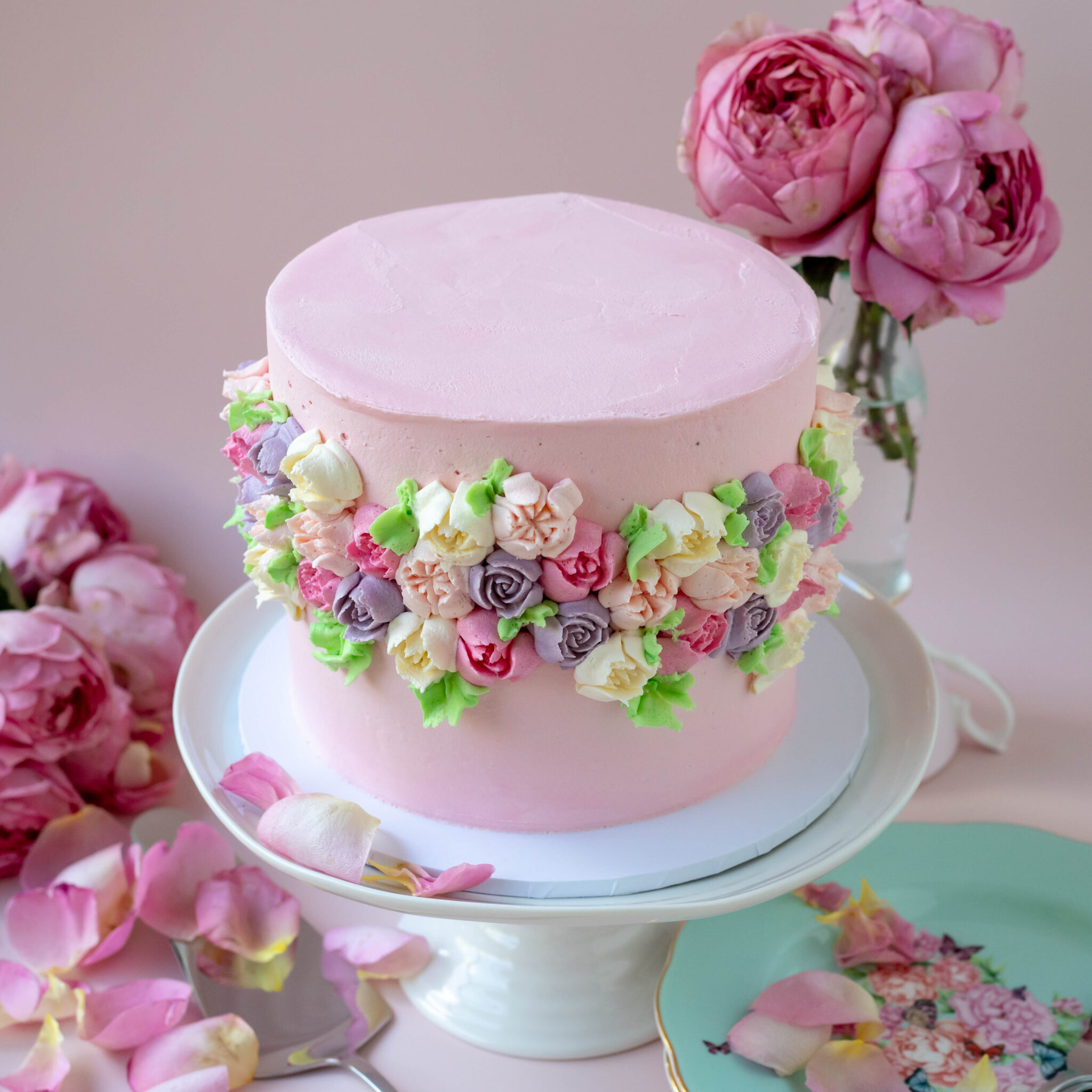 Rose Garden Cake - Princess | The Cupcake Princess